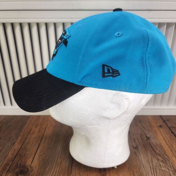New Era 9forty Carolina Panthers Hat Cap Strap Back Blue Black Mens NFL Football - Picture 6 of 10
